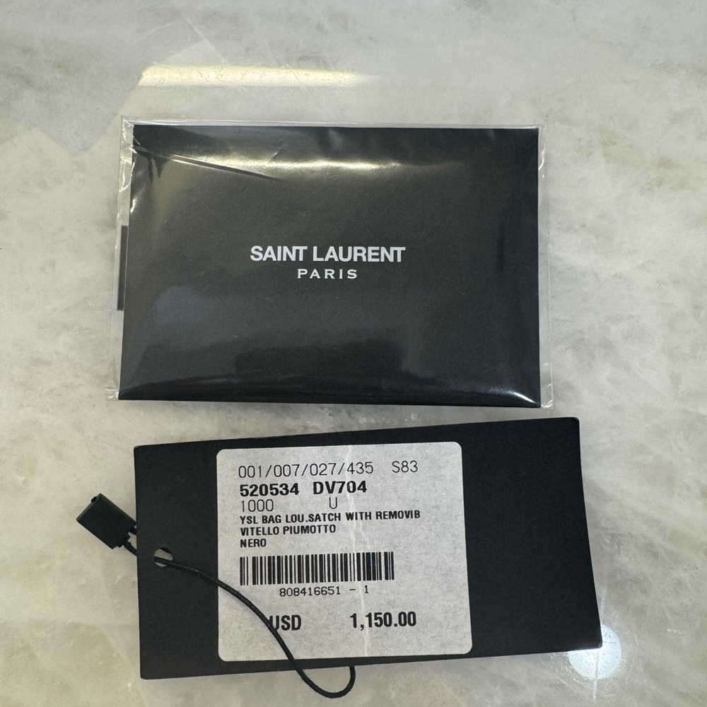 Saint Laurent Black Chevron Crossbody Bag - Picture 13 of 15